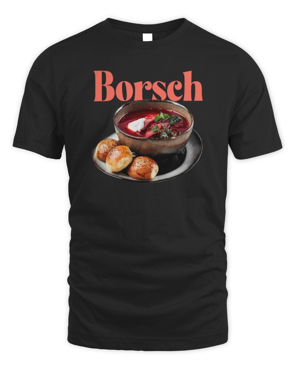 Bamboo Borsch Black T-Shirt