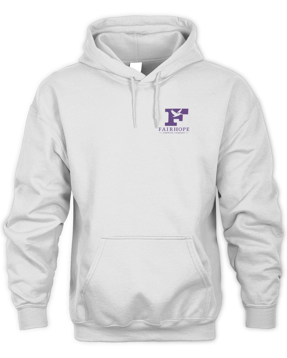 Fairhope Brewing Mardi Gras Pelican Hoodie White
