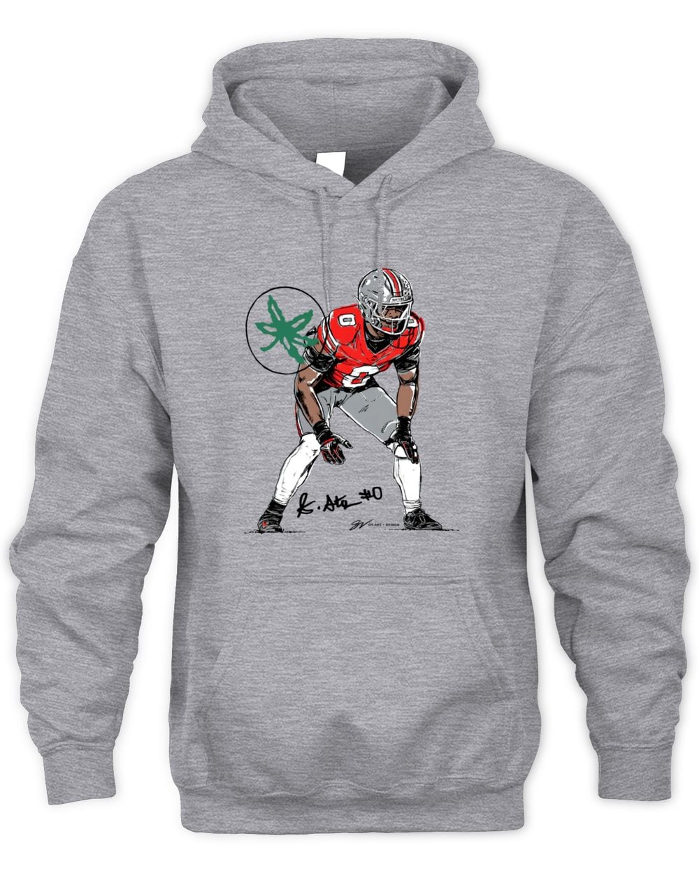 Ohio State Buckeyes GV Art & Design #0 Sonny Styles Hoodie