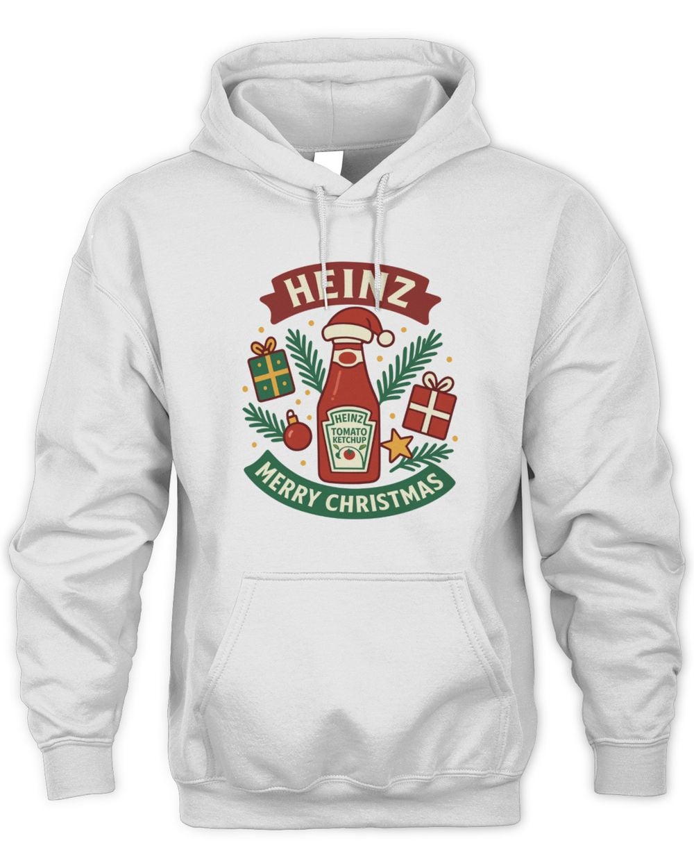 Spoofytees Heinz Christmas White Hoodie Sweatshirt