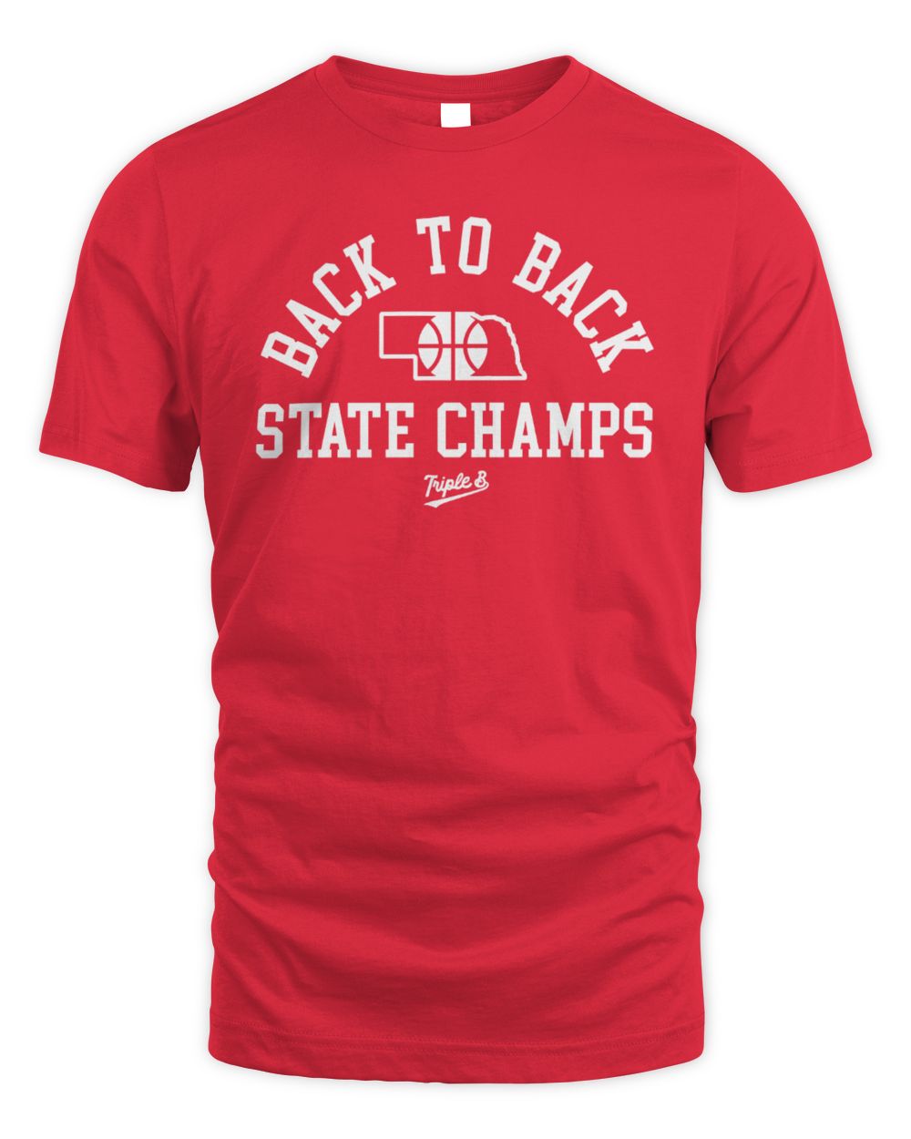 Bbb Printing Store Back To Back State Champs Red Tee