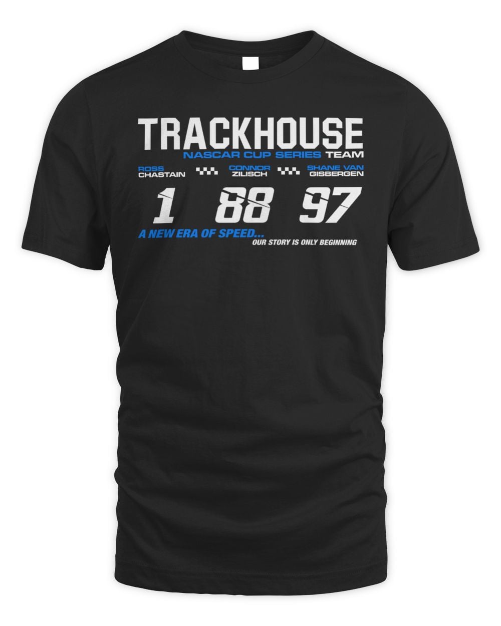 Men's Trackhouse Racing Trackhouse Racing Team Collection Black 2026 New Era of Speed T-Shirt