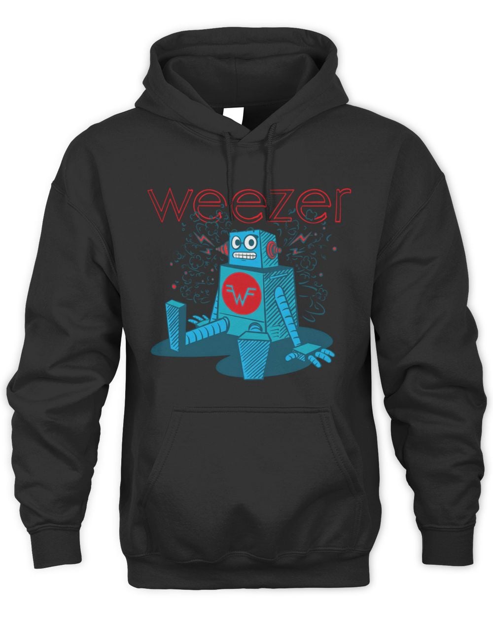 Weezer Merch Robot Hoodie