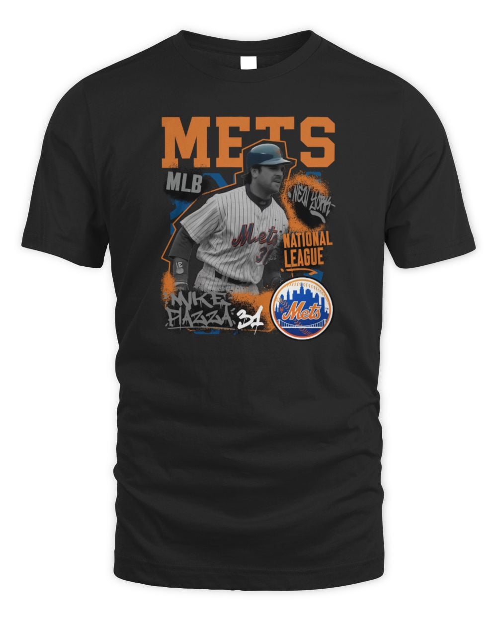 Mike Piazza New York Mets Cooperstown Star Moment T-Shirt