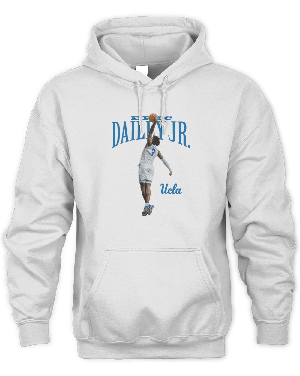 Eric Dailey Jr. Ucla White Illustrated 2 Hoodie Sweatshirt