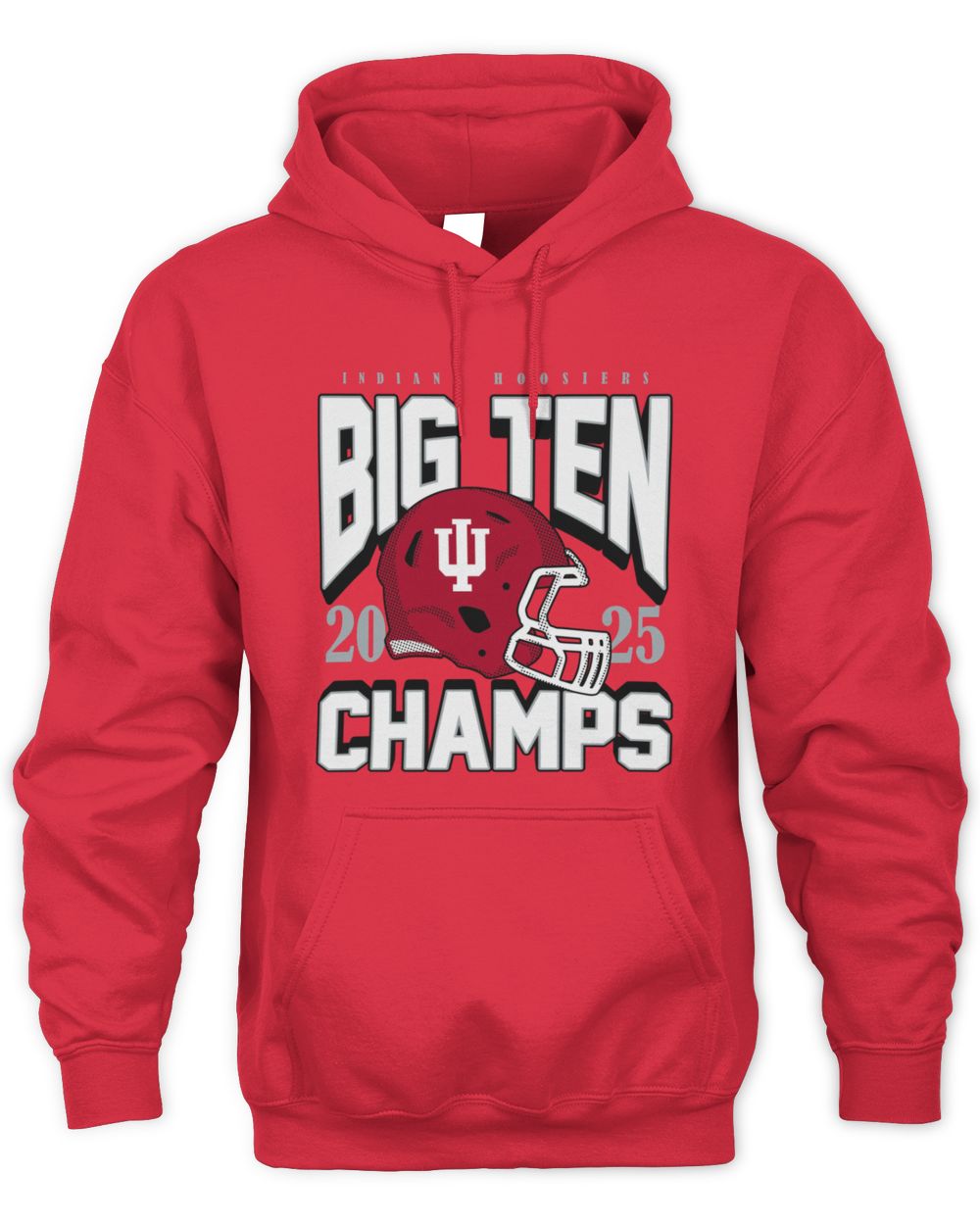 Indiana Hoosiers 2025 Big Ten Football Champs Hoodie Sweatshirt