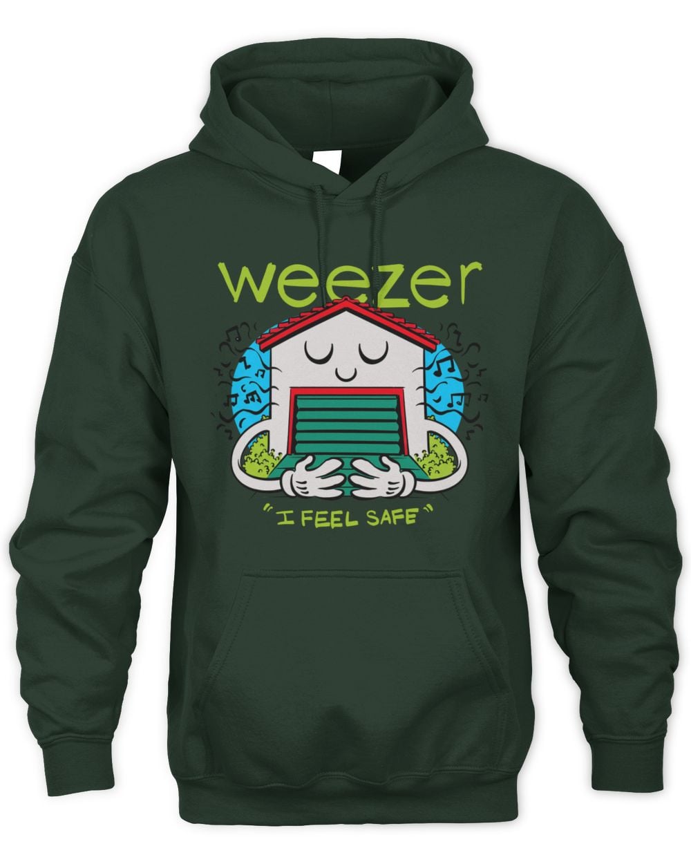 Weezer Merch Garage I Feel Safe Hoodie Sweatshirt