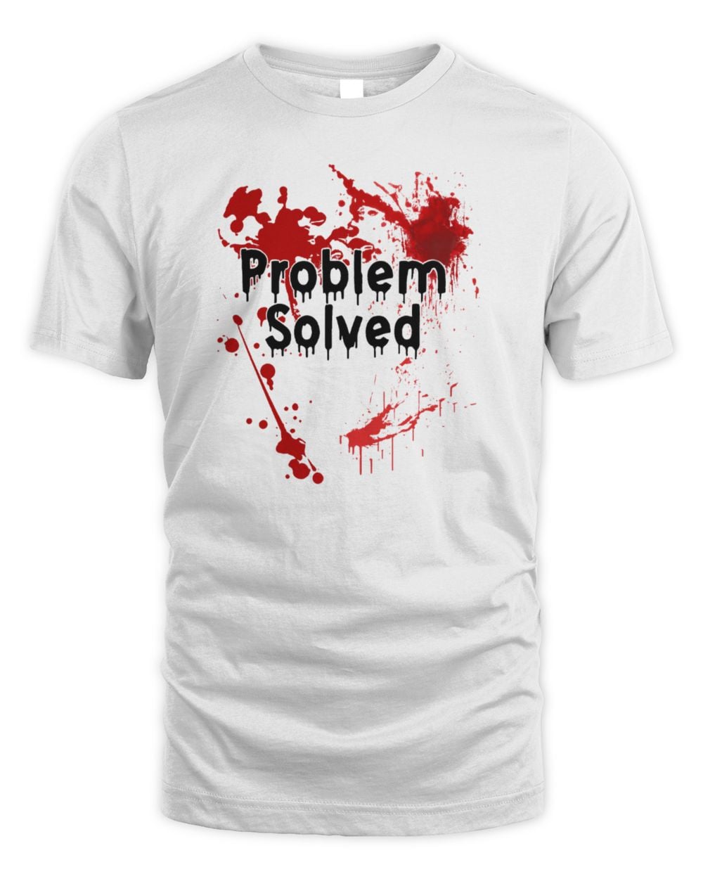 Spoofytees Problem Solved T Shirt White
