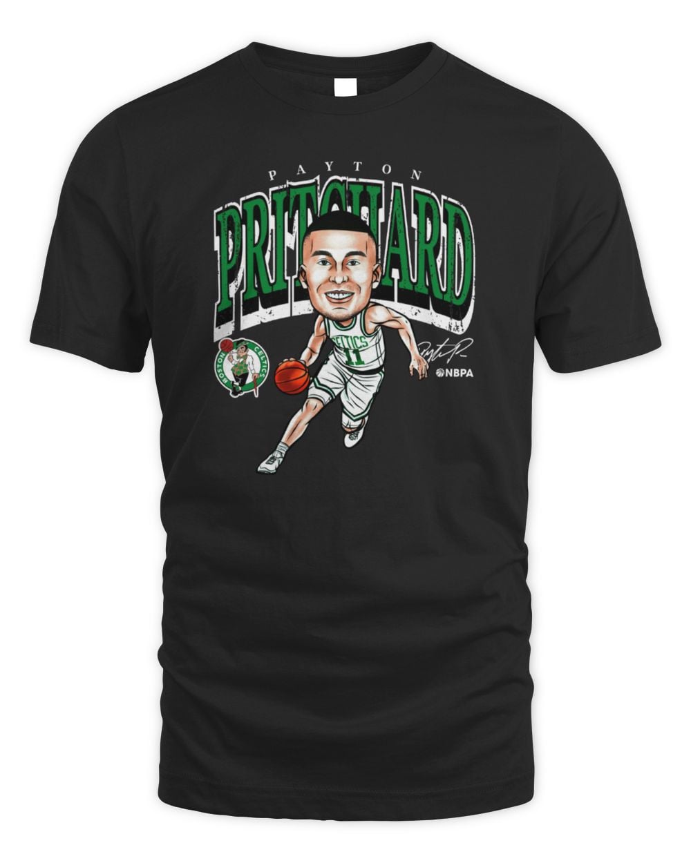 Payton Pritchard Boston Celtics Cartoon Tee Shirt