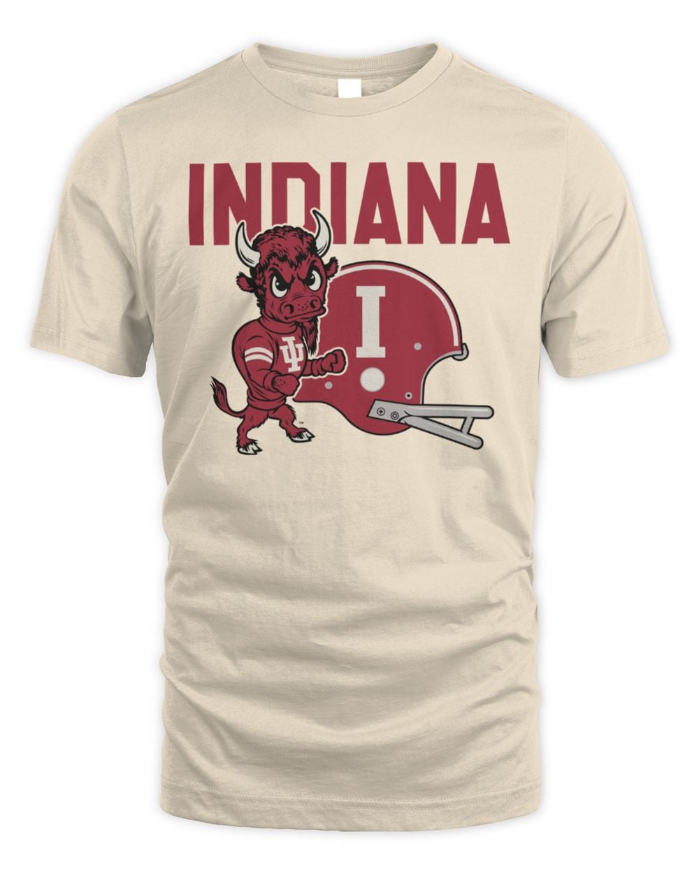 Indiana 1960s Bison and Football Helmet Official T Shirt