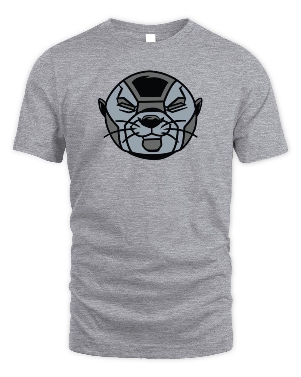 Danville Otterbots Next Level Grey Bot Head T-Shirt