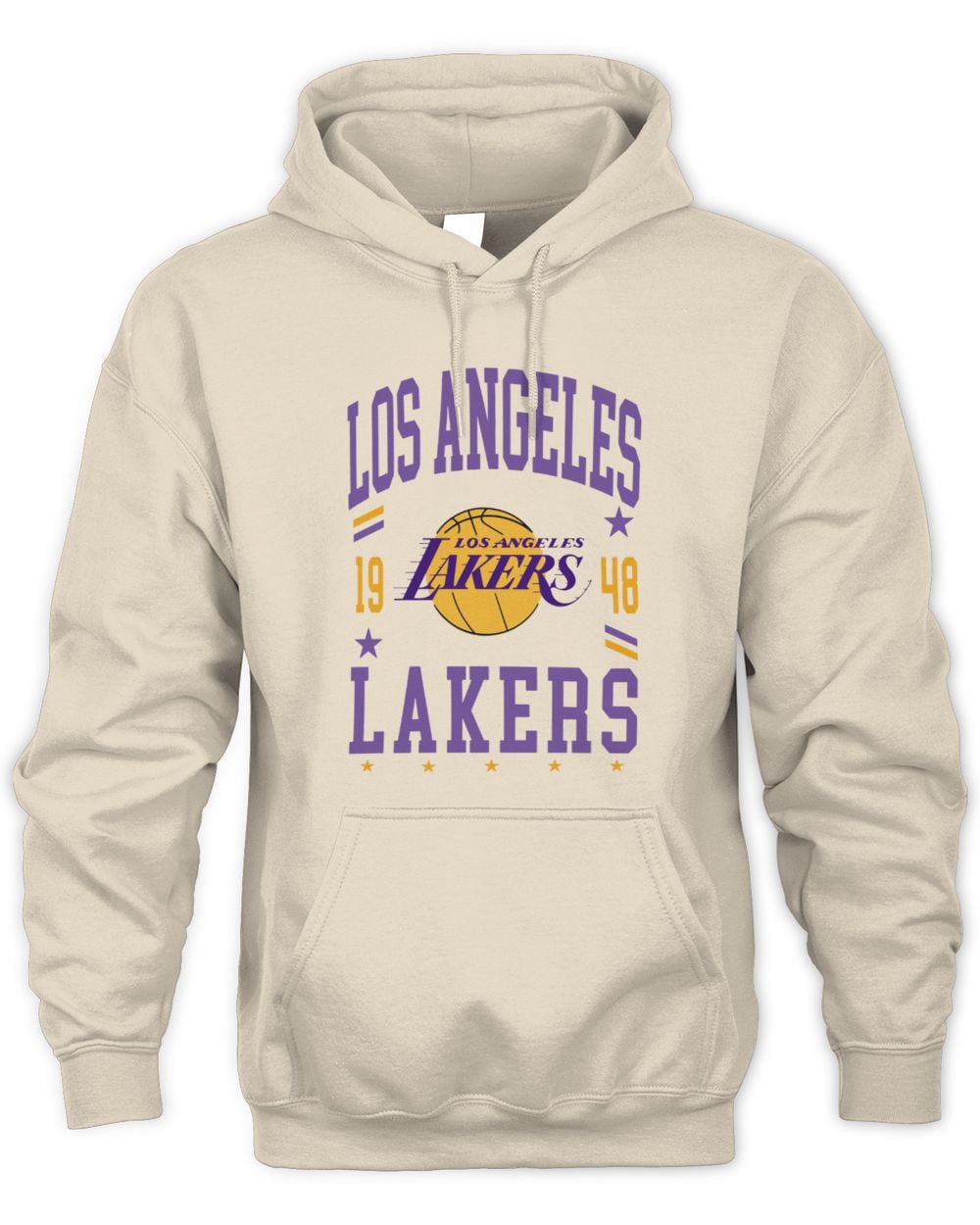 Los Angeles Lakers 1976-2000 Hardwood Classics Chrome White Hoodie Sweatshirt