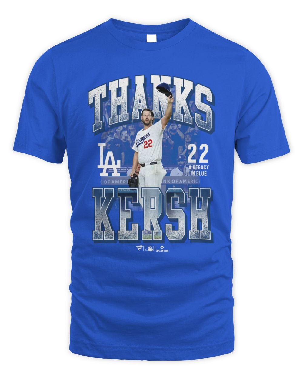 Men's Clayton Kershaw Royal Los Angeles Dodgers Thanks Kersh T-Shirt