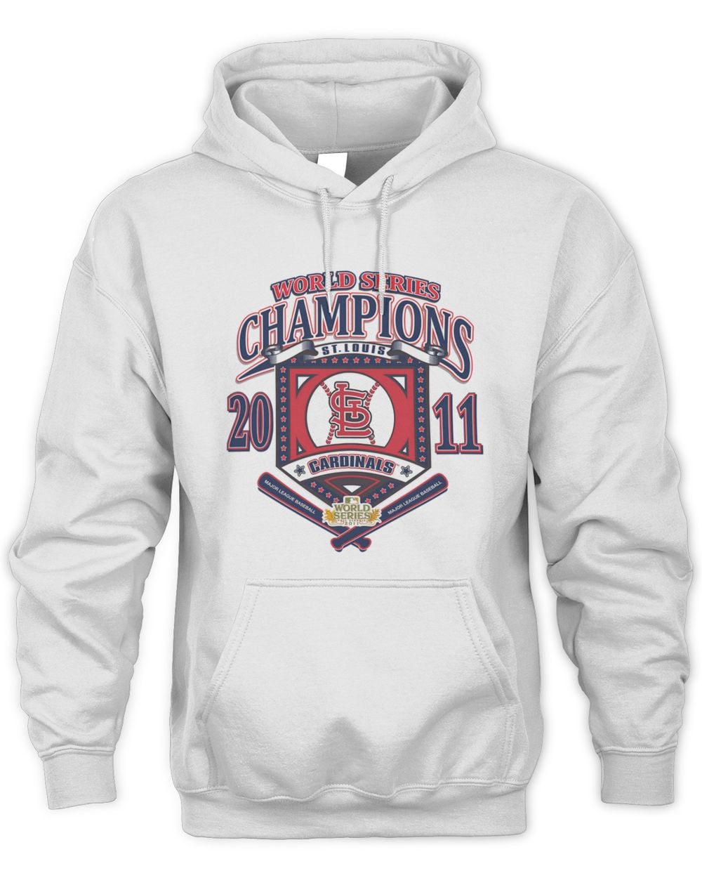 Men's White St. Louis Cardinals Cooperstown Collection World Series Champions Hoodie Sweatshirt