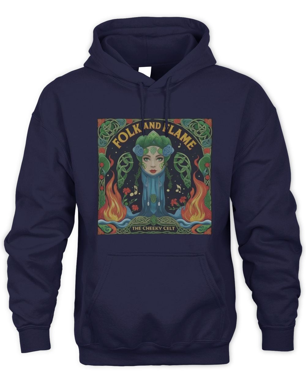 The Cheeky Celt Folk And Flame Album Hoodie Sweatshirt