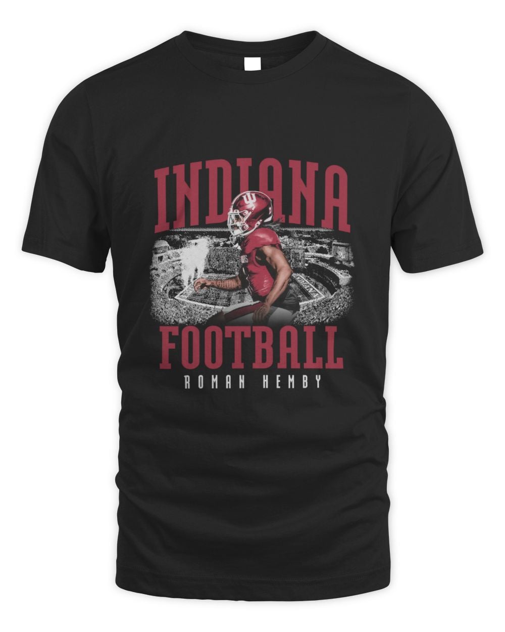 Roman Hemby Indiana Black Illustrated Tee