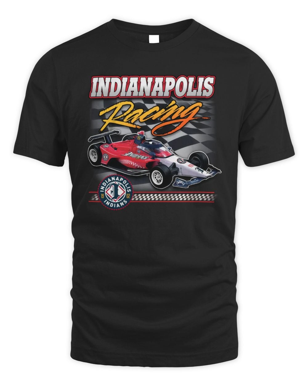 Indianapolis Indians Black Indycar Racing Tee