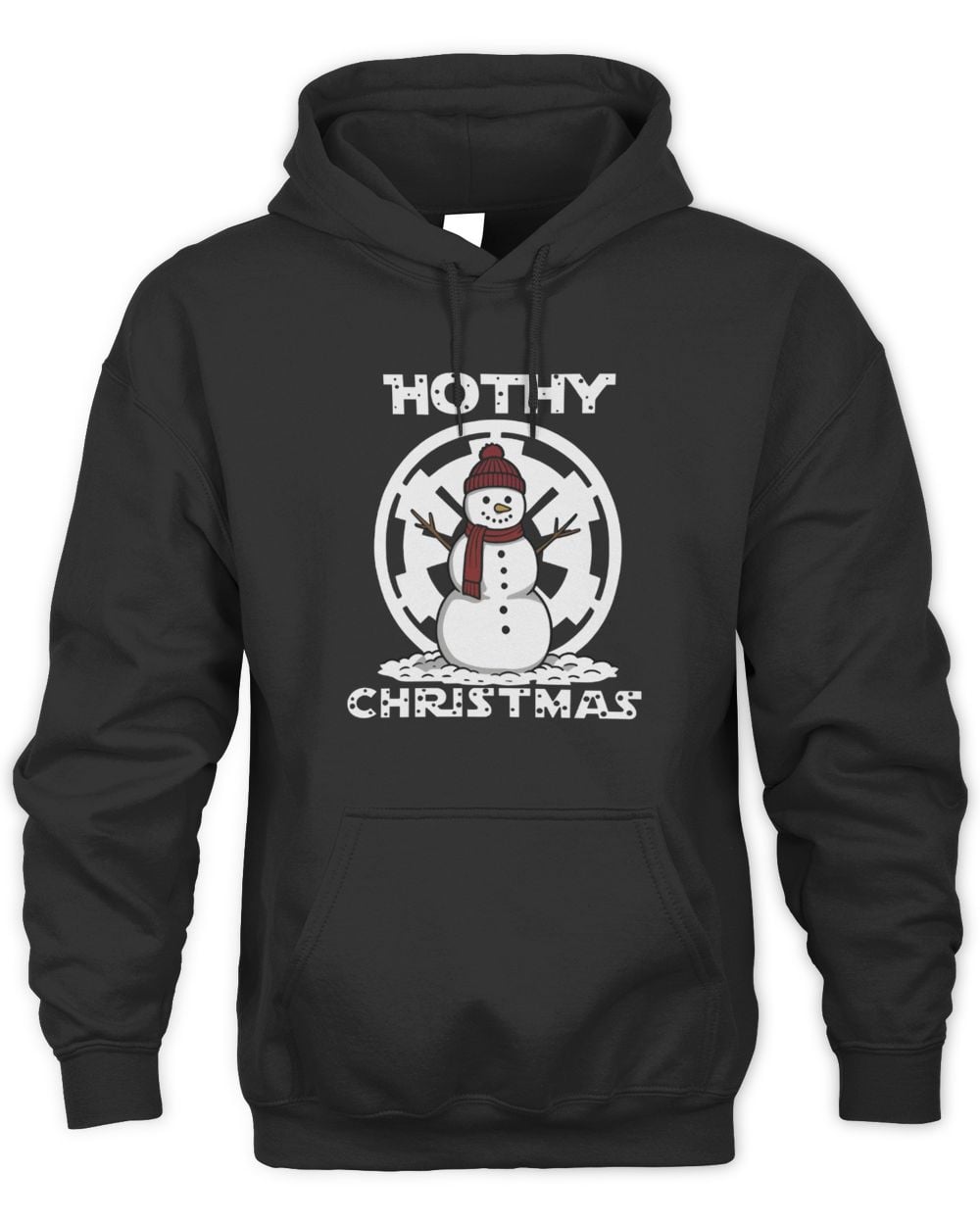 Hothy Christmas Party Black Hoodie