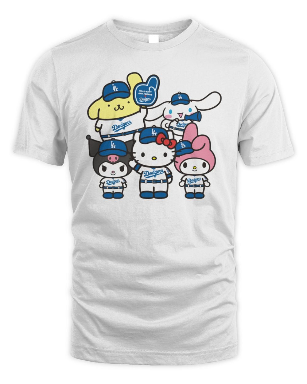 Hello Kitty x Los Angeles Dodgers MLB World Series 2025 Champions Back-To-Back Sanrio Tshirts