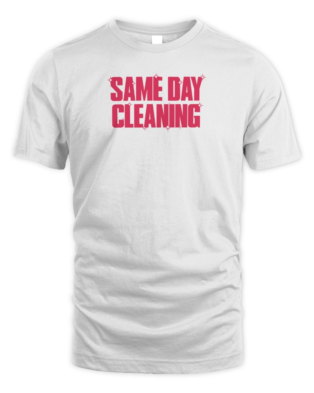 Sammy Virji Merch Same Day Cleaning White T-Shirt