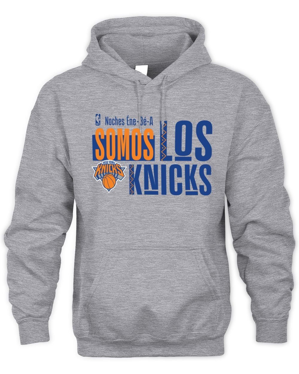Men's Gray New York Knicks Noches Training Hoodie Sweatshirt