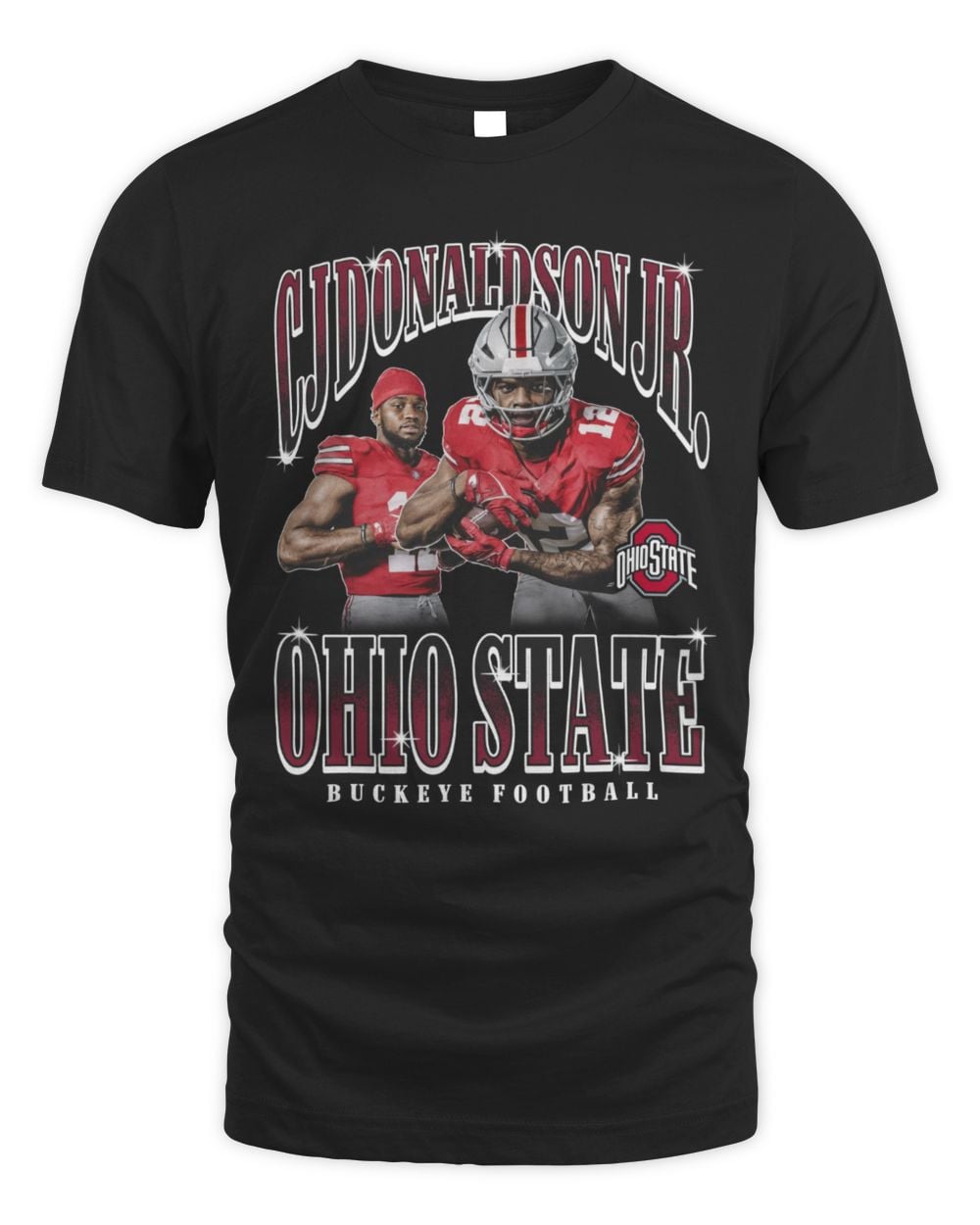 CJ Donaldson Ohio State Black Retro 90s Tee
