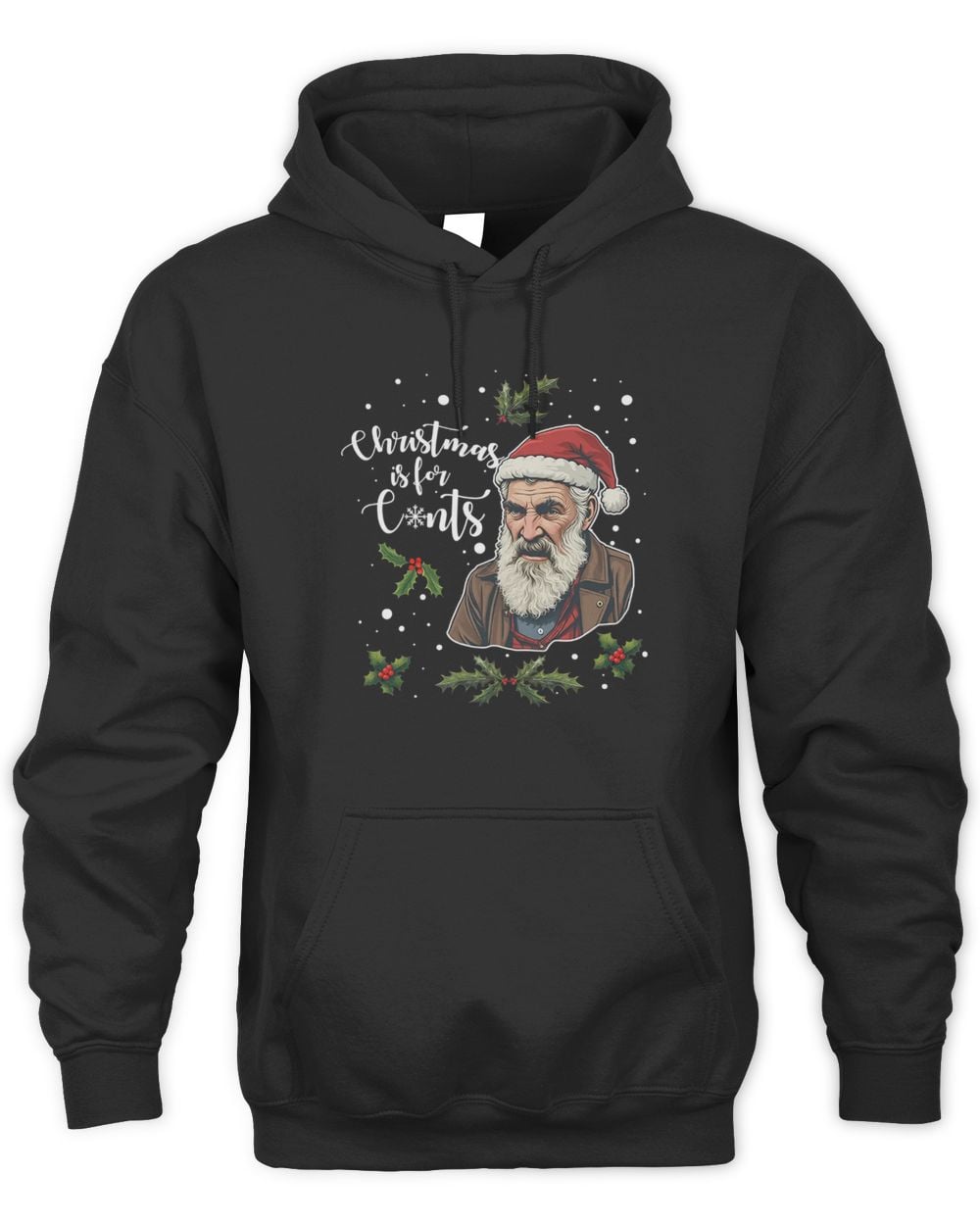 Spoofytees Jim Brassic Christmas Black Hoodie Sweatshirt