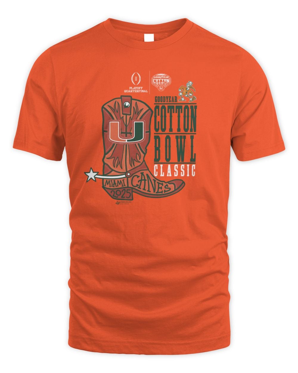 Official 2025 Cotton Bowl Miami Boot T-Shirt