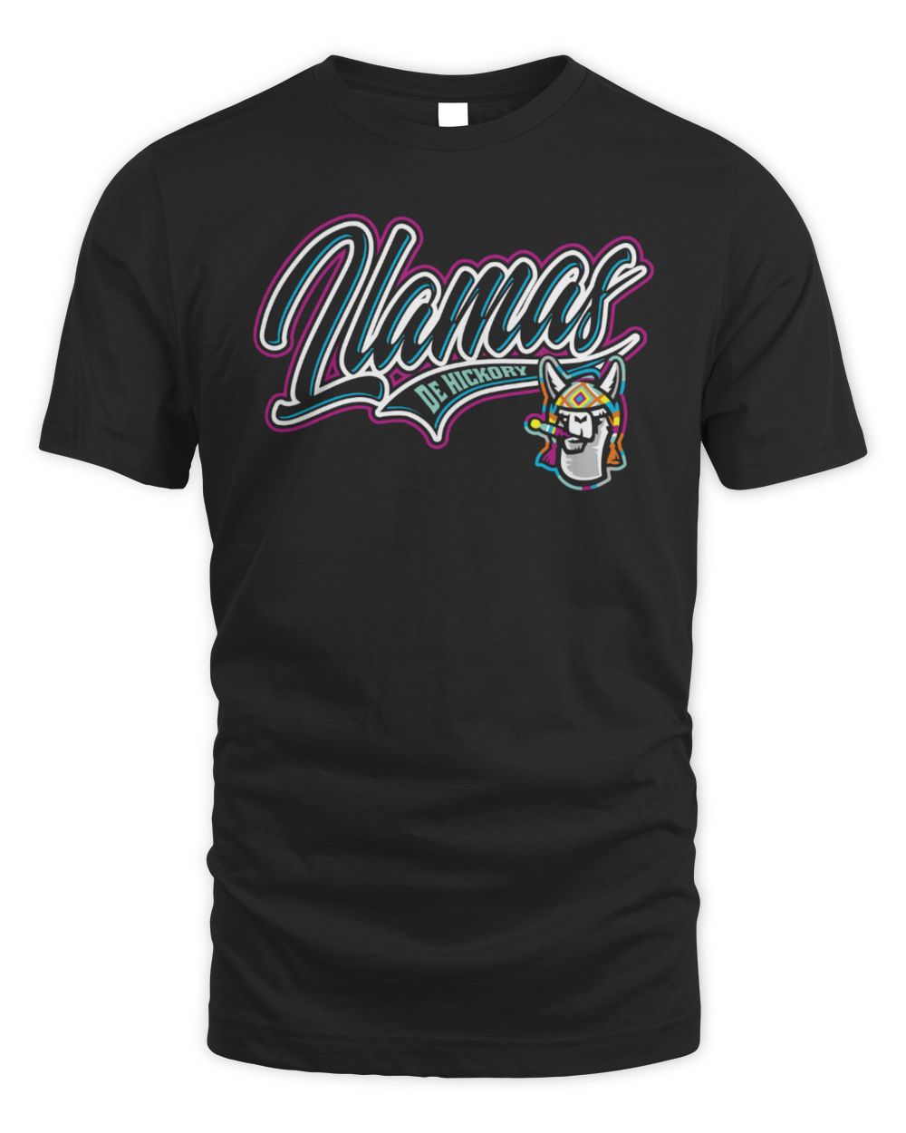 Hickory Crawdads Llamas De Hickory Black Frazzen T-Shirt