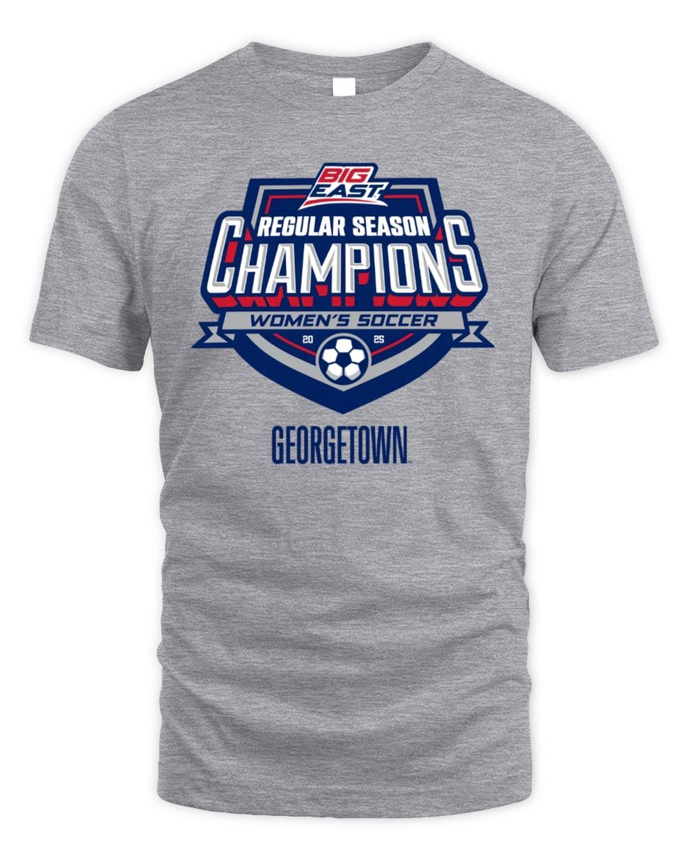 Georgetown Women's Soccer Georgetown Sport Grey 2024 Regular Season Champions Tee