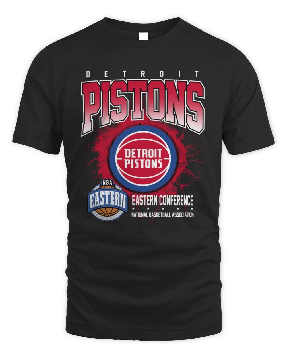 Detroit Pistons 1978-1995 Hardwood Classics Black T-Shirt