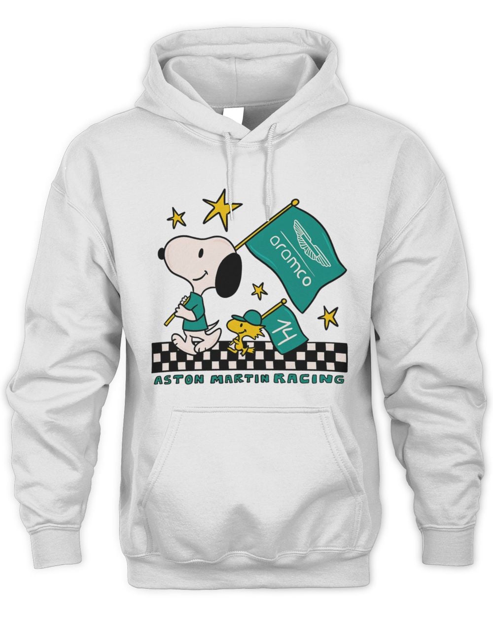Official F1 Snoopy Aston Martin Racing Hoodie Sweatshirt
