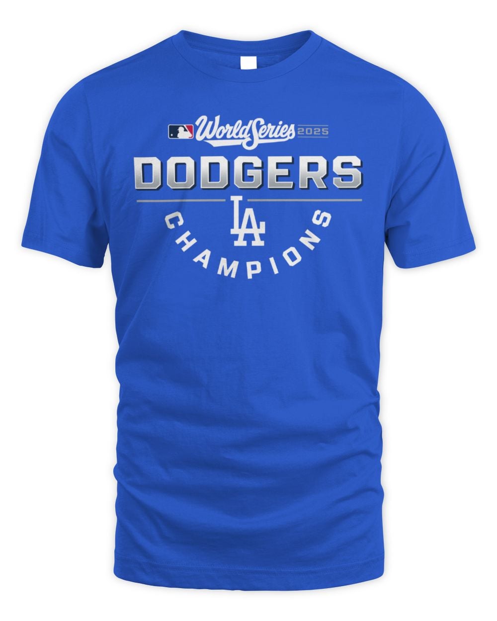 Men's Royal Los Angeles Dodgers 2025 World Series Champions Jersey Roster T-Shirt