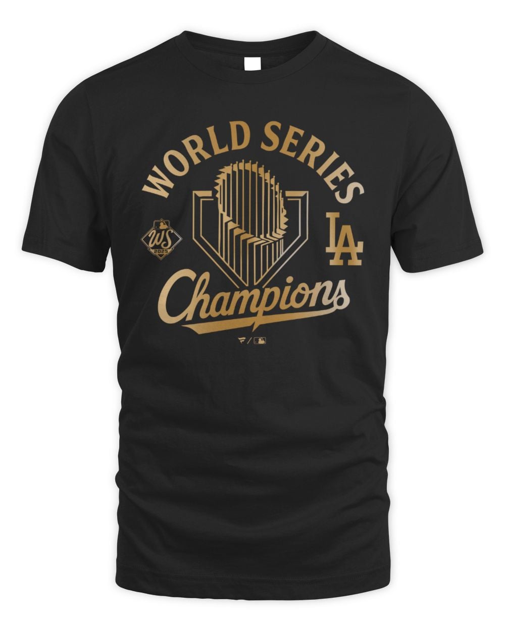 Men's Fanatics Black Los Angeles Dodgers 2025 World Series Champions Locker Room Parade Shirt