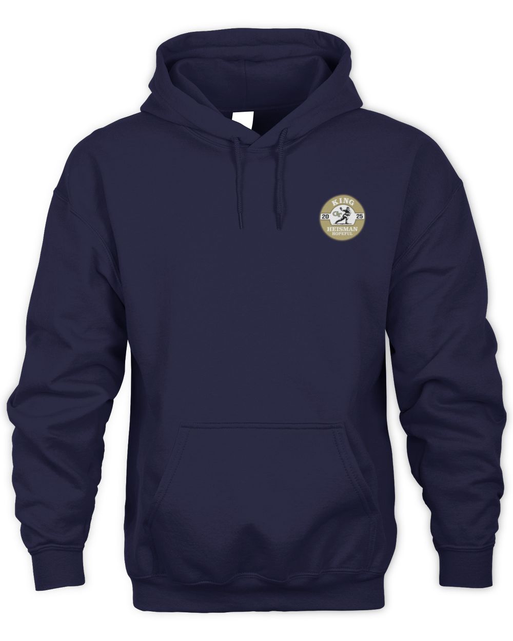 Haynes King Georgia Tech Navy Heisman Hopeful Button Hoodie Sweatshirt