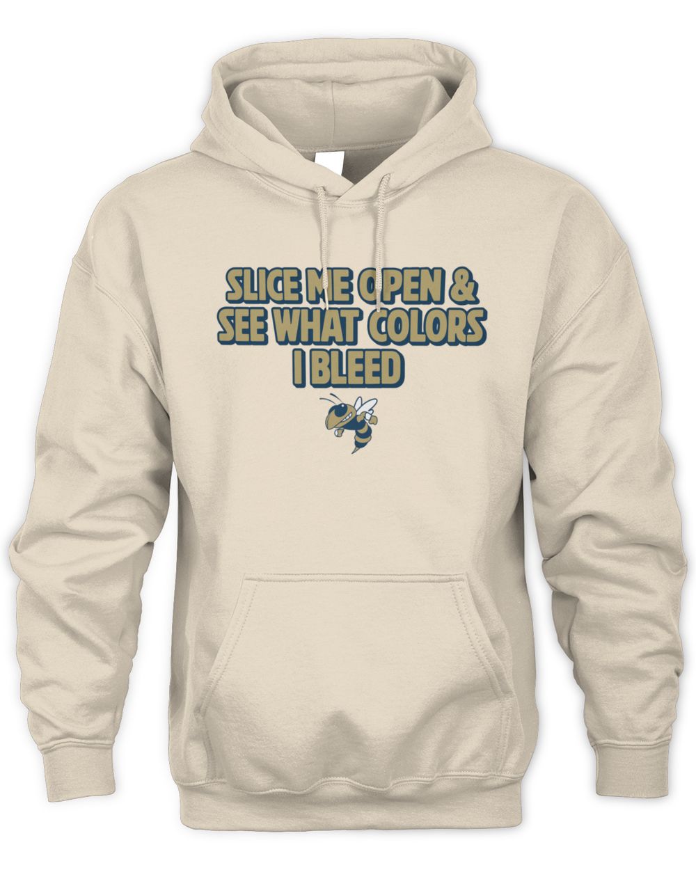 Georgia Tech Yellow Jackets See What Colors I Bleed Hoodie Sweatshirt