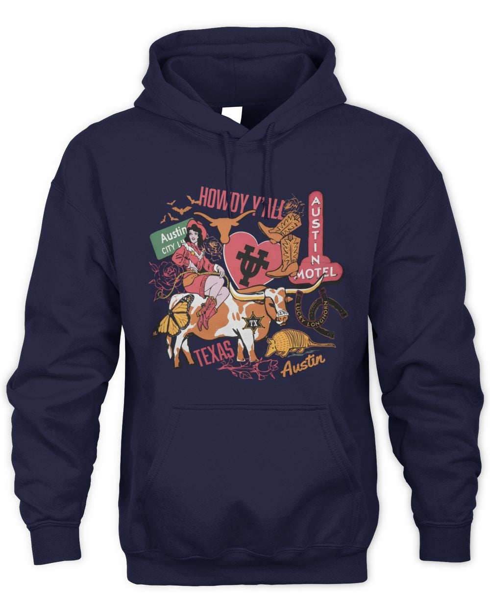 Texas Longhorns Austin Icons Hoodie Navy