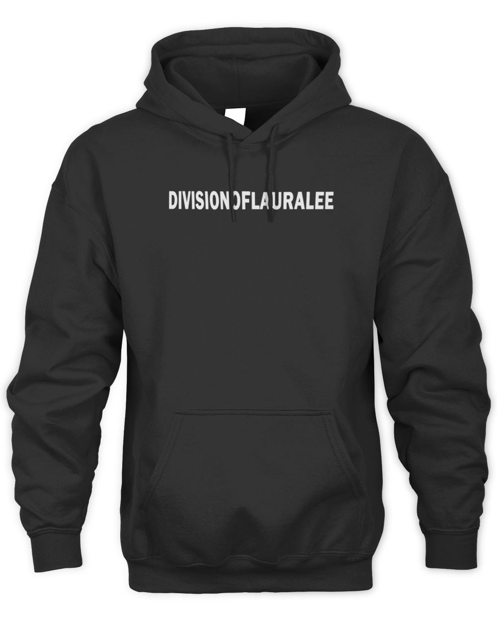 Division of Laura Lee Classic Logo Black Hoodie Sweatshirt
