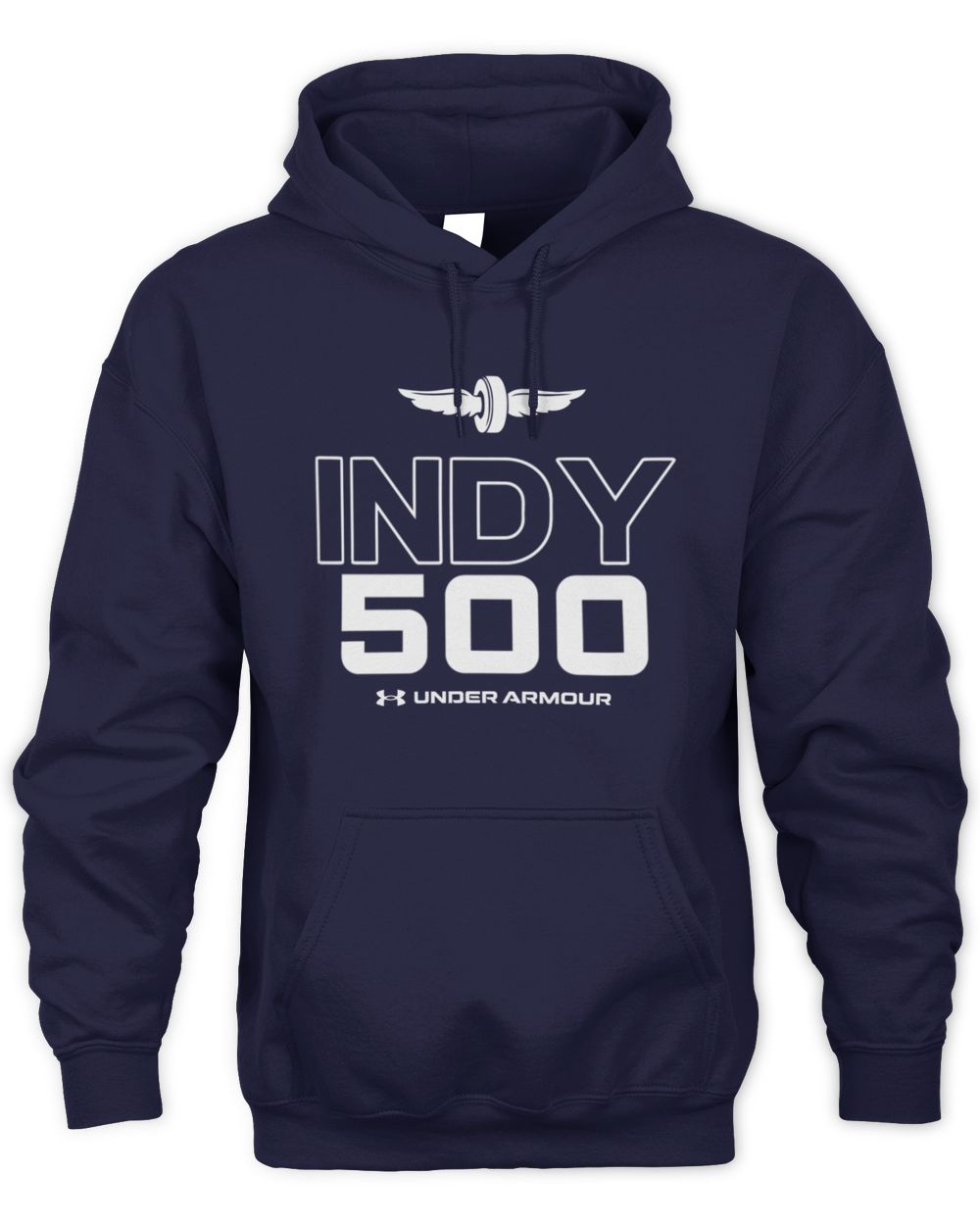 Indy 500 Under Armor Performance Navy Hoodie Sweatshirt