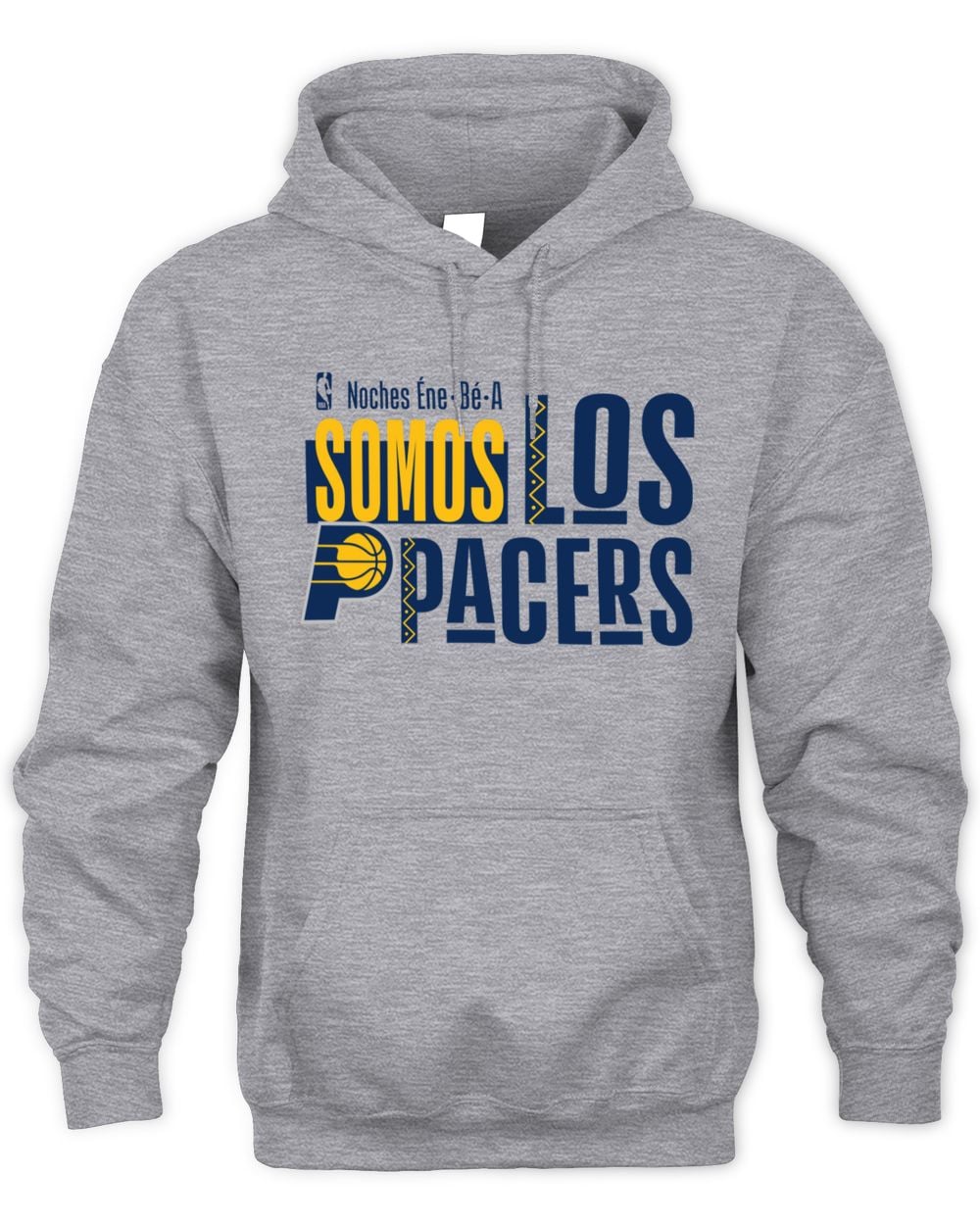 Men's Gray Indiana Pacers Noches Training Hoodie Sweatshirt