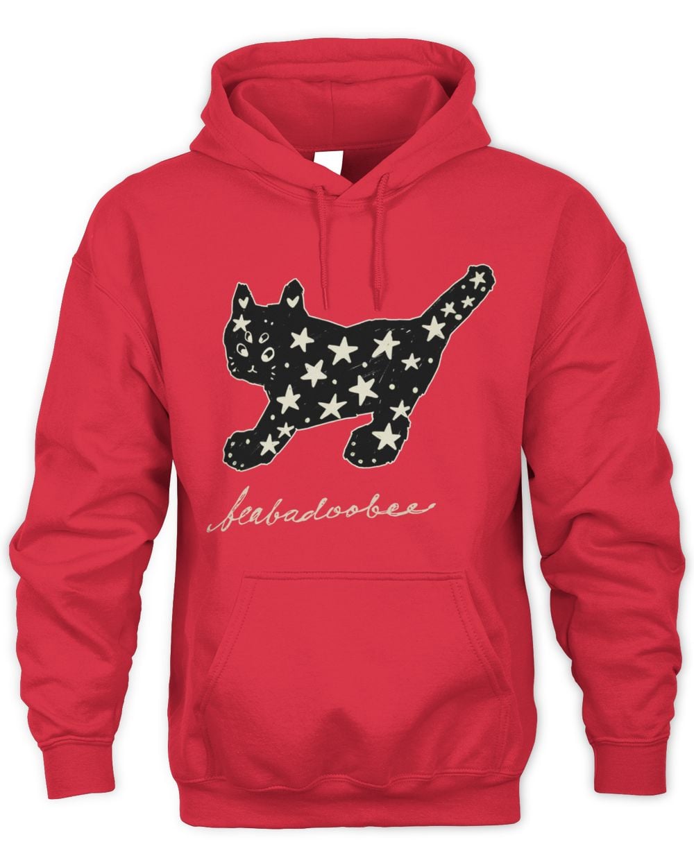 Beabadoobee Merch Space Cat Red Hoodie Sweatshirt