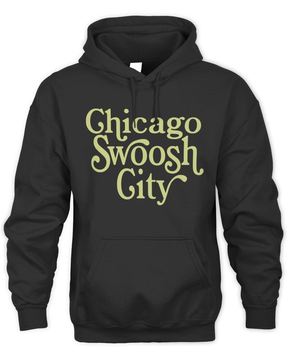 Ghicago Swoosh City Hoodie Sweatshirt Black