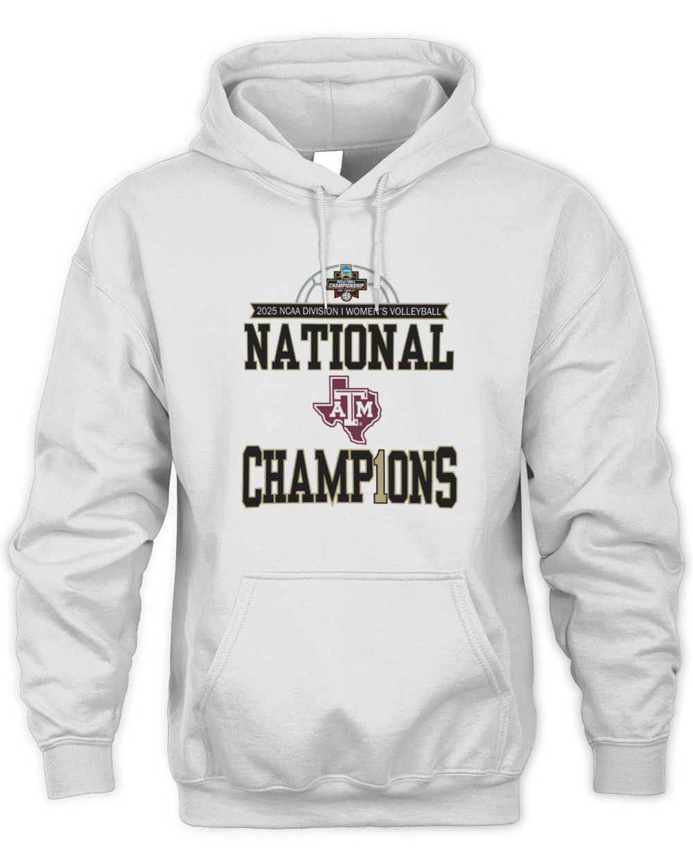 Texas A&M Aggies 2025 NCAA Women's Volleyball National Champions Locker Room Hoodie Sweatshirt