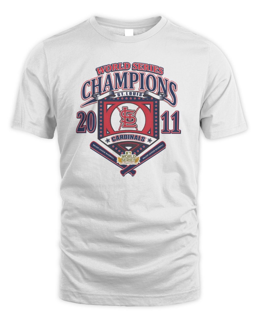Men's White St. Louis Cardinals Cooperstown Collection World Series Champions T-Shirt