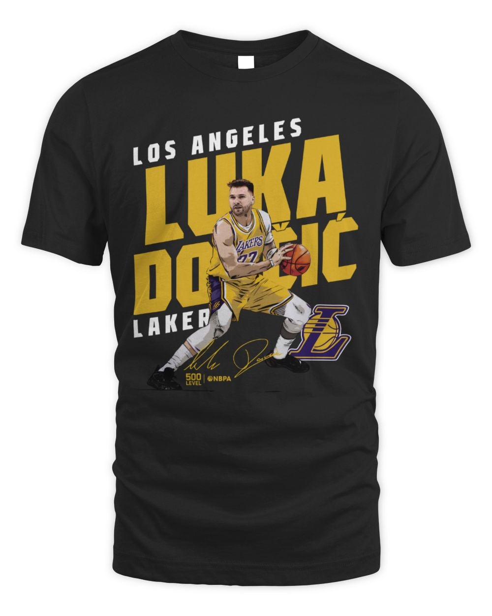 Luka Doncic Los Angeles Lakers Slant Tee Shirt