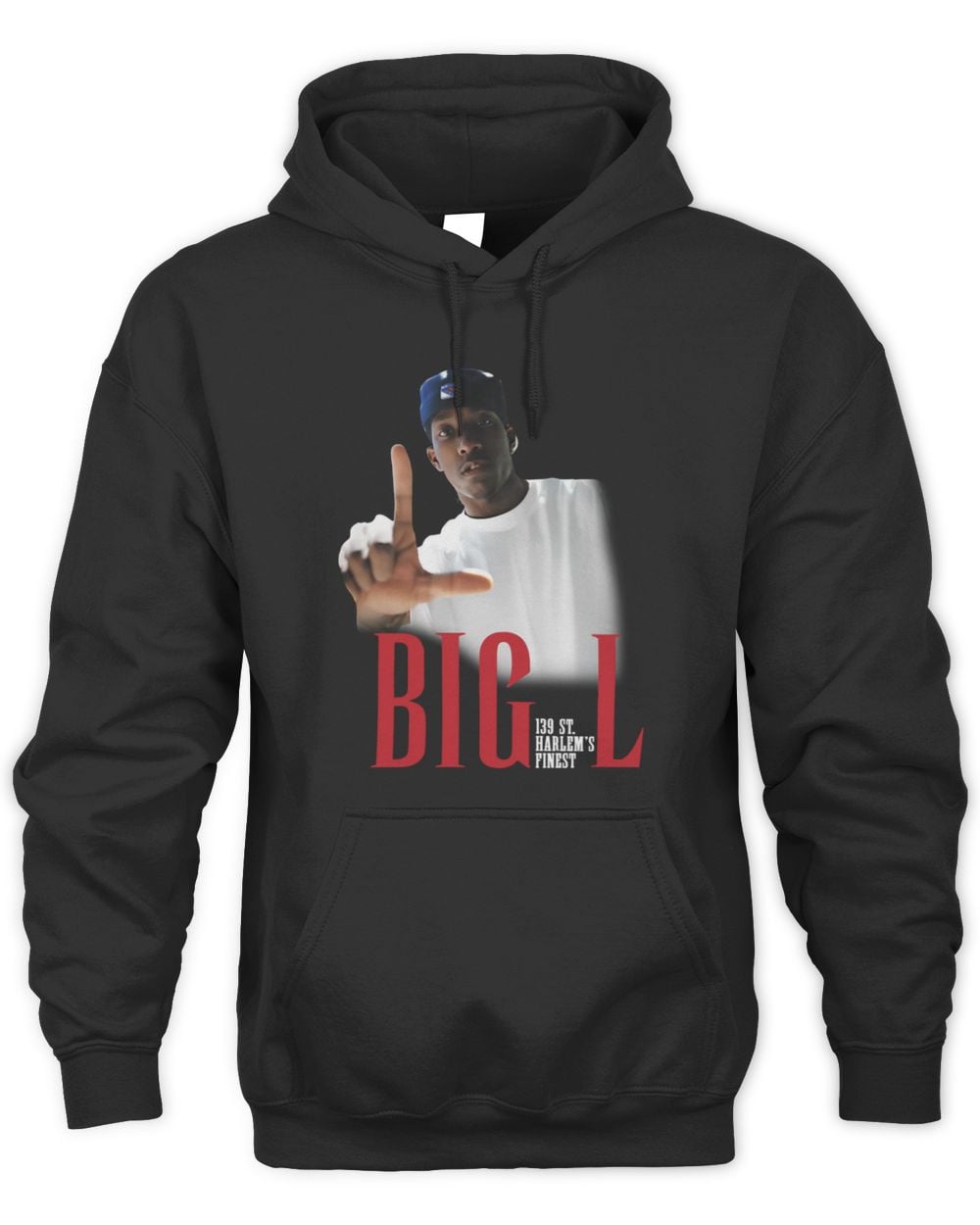 Big L Harlem's Finest Hoodie Black