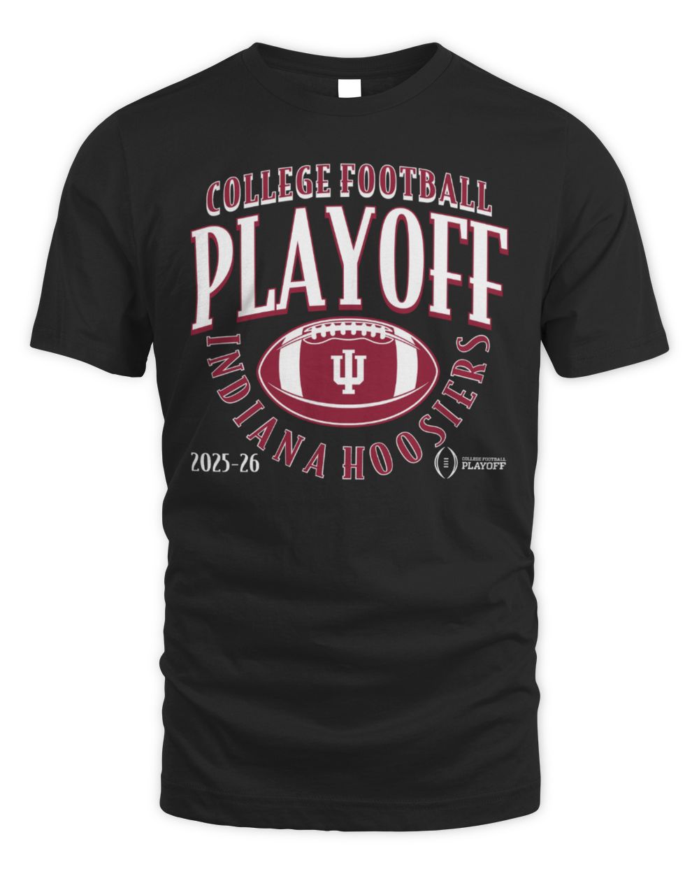 Indiana Hoosiers Football 2025 CFP Curve Official T-Shirt