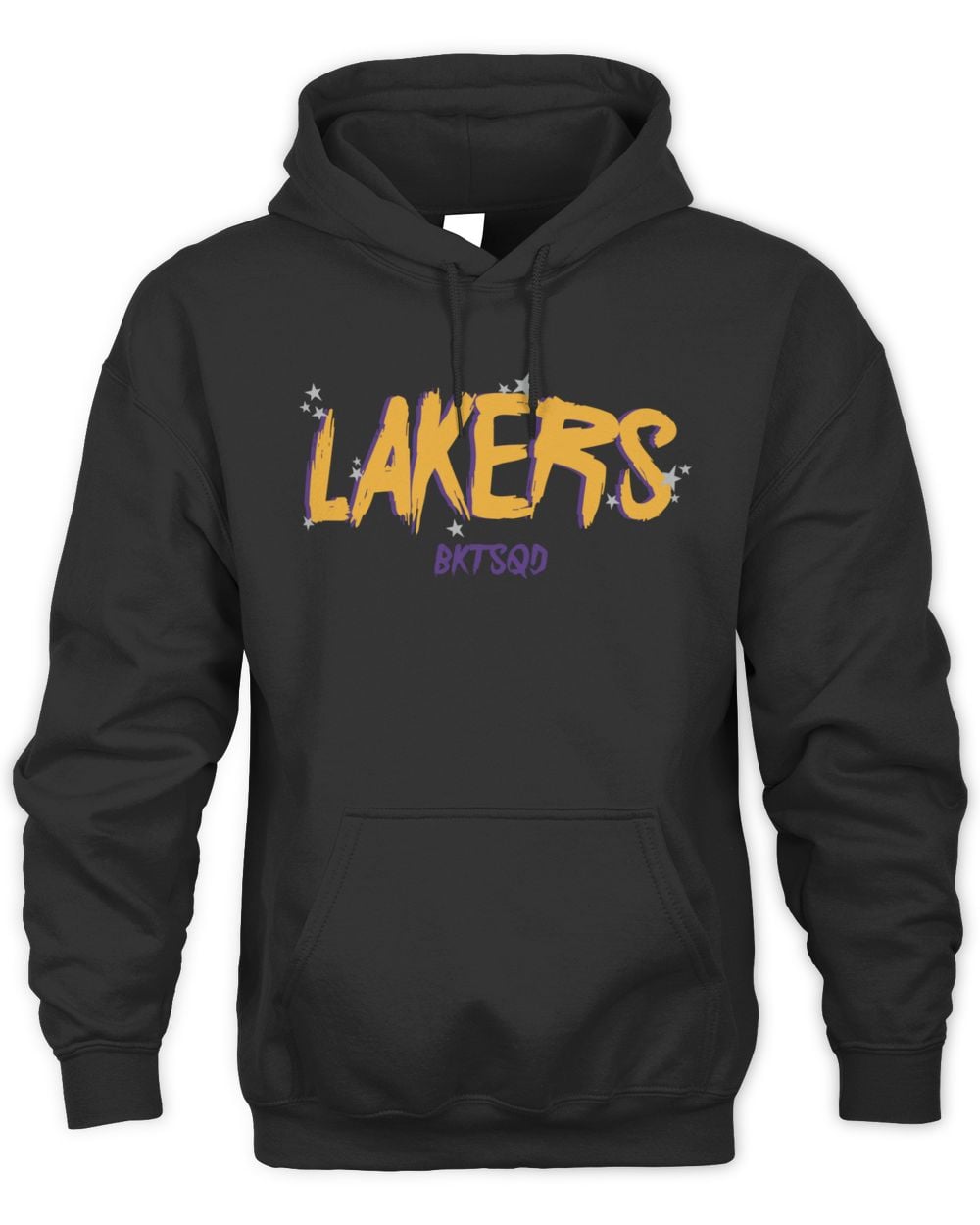 NBA X BKTSQD Los Angeles Lakers Black Hoodie Sweatshirt