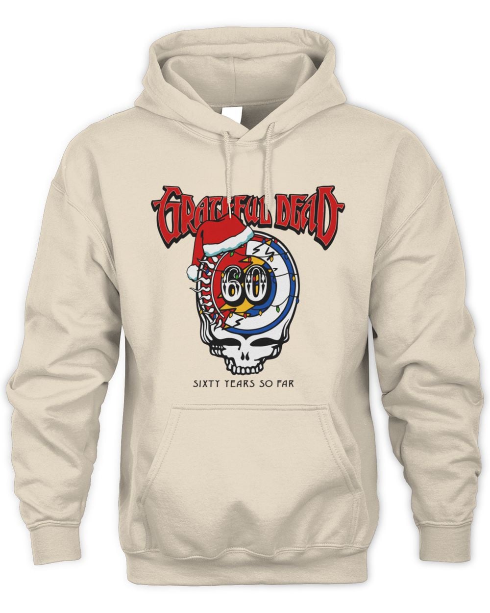 Grateful Dead Santa Hat Stealie Hoodie Sweatshirt
