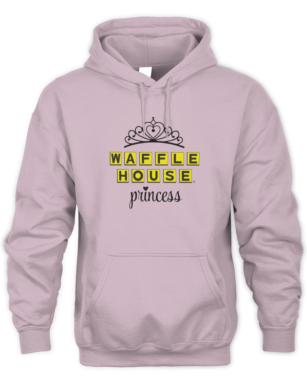 Waffle House Princess Hoodie Sweatshirt Pink